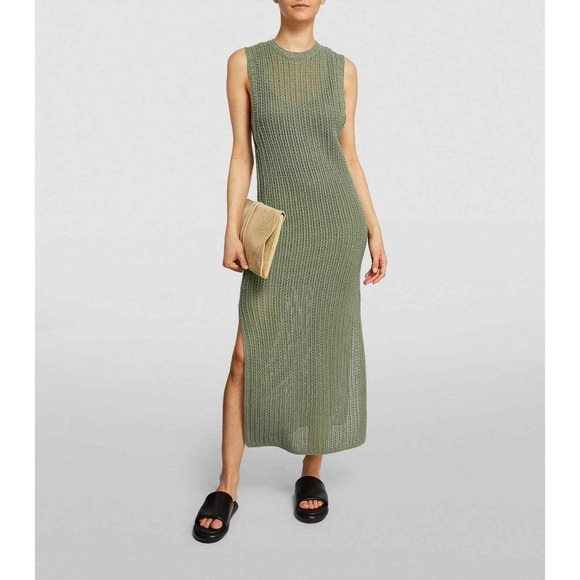 Rag and bone Elegant Green Sleeveless Knit Dress - Picture 6 of 9